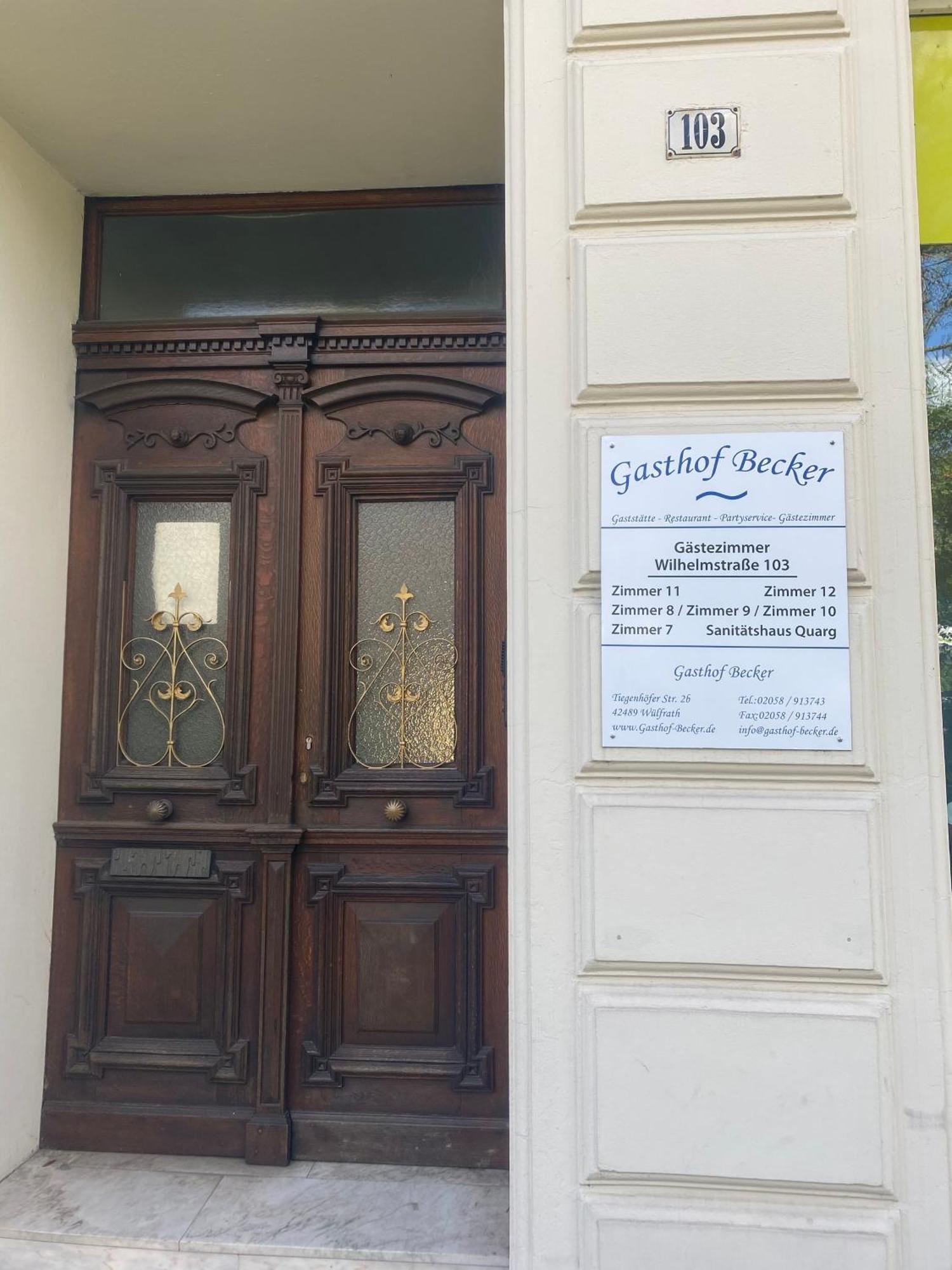 Gaestezimmer Gasthof Becker Hotel Wulfrath Exterior foto
